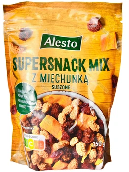 Микс ягод с манго ALESTO шелковица манго клюква с ананасовым соком Super snack mix 150 г