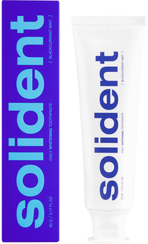 Отбеливающая зубная паста Solident Blackcurrant mint 90 г (4823109702578)