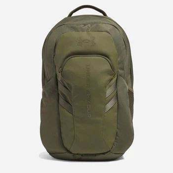 Рюкзак спортивный тканевый 31 л вмещает формат А4 Under Armour Hustle 6.0 Pro BP 1384671-390 Оливковый (197779027991)