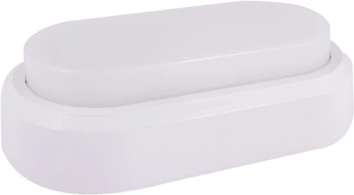 LED Светильник накладной 12W 220V 840lm 500K 190x100x45mm IP54 [l0810105] E.NEXT e.LED.oval.12.4500.white