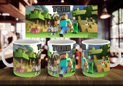 Чашка "Minecraft" з вашим імям 330 мл