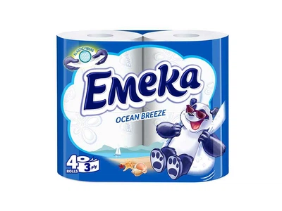 Туалетний папір EMEKA 3 шар ocean breeze 4шт