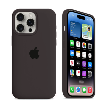 Чохол Kassel Silicone Full Case Protective для iPhone 14 Pro з мікрофіброю темно-сірий Cocoa