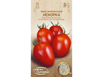 Томат низькорослий СЕМЕНА УКРАИНЫ (20 пачок) "ІСКОРКА" ОВ 0,2г (рс)