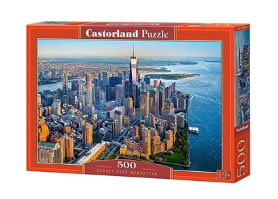 Пазл Castorland puzzle Захід сонця над Манхеттеном, Нью-Йорк, США, 500 ел. (B-53674)
