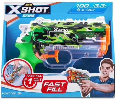 Водяний пістолет бластер Zuru X -Shot Fast FIill Sins Nano Jungle Camo вік 5+