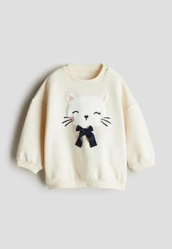 Світшот молочний Котик H&M 86см (400099477)