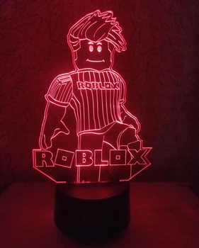 3d-светильник Роблокс Roblox, 3д-ночник, несколько подсветок (на bluetooth), подарок