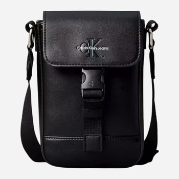 Сумка планшет через плече чоловіча зі штучної шкіри Calvin Klein 4G1034G21 Чорна (198294087507)
