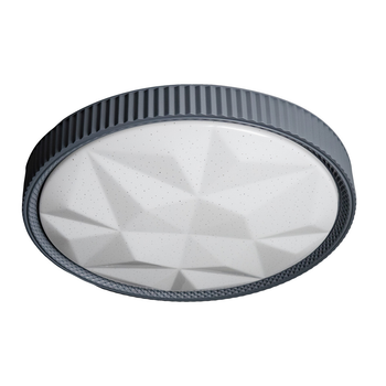 Накладной LED светильник 48W Horoz Electric с рельефным плафоном 4200K белый/серый IP20 AZTEC-48