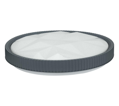 Накладной LED светильник 48W Horoz Electric с рельефным плафоном 4200K белый/серый IP20 AZTEC-48