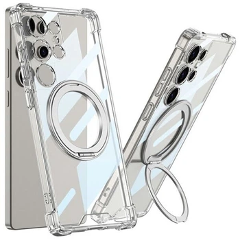 Защитный чехол GKK Airbag MagStand для Samsung Galaxy S25 Ultra (S938) - Transparent