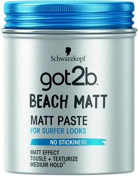 Паста матувальна для волосся Got2b Beach Matt Фіксація 3 100 мл (9000100417839/7332531091367)