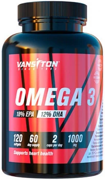 Жирные кислоты Vansiton ОМЕГА 3 120 капсул (4820106591976)
