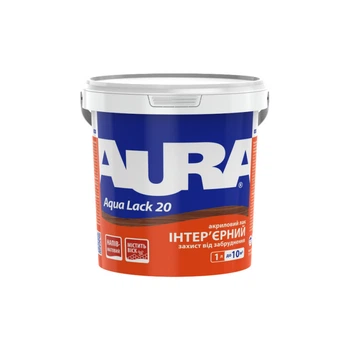 Лак для стін Aura Aqua Lack 20 водорозчінний напівматовий 1л