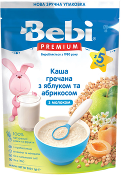 Каша молочна Bebi Гречана з яблуком та абрикосом з 5 місяців 200 г (8606019654290)