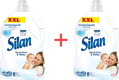 Набір ополіскувачів-кондиціонерів для білизни Silan Sensitive & Baby 2860 мл + 2860 мл (9000101590128/9000101590128)