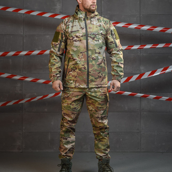 Тактична форма Oblivion Tactical Softshell куртка з капюшоном + штани мультикам розмір M