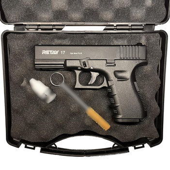 Стартовый пистолет Glock 19, Retay G17, Cигнальный пистолет под холостой патрон 9мм