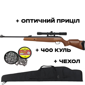 Пневматична гвинтівка Optima 135 Vortex + Оптика 4х32 + Чехол + Кулі