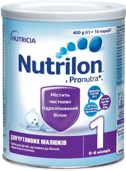 Суміш молочна суха Nutrilon Нутрілон для чутливих малюків 1 400 г (8718117612802)