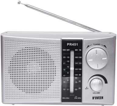 Портативне радіо N'oveen PR451 Silver (RL072909)