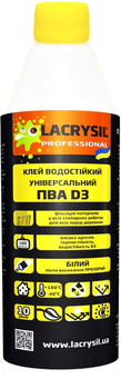 Клей водостійкий Lacrysil ПВА D3 400 г Білий (170991)