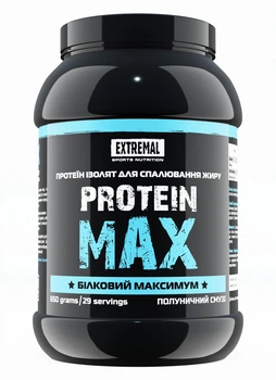 Протеин Extremal Protein Max 650 г Клубничный смузи Протеин Изолят для Мышц и Похудения