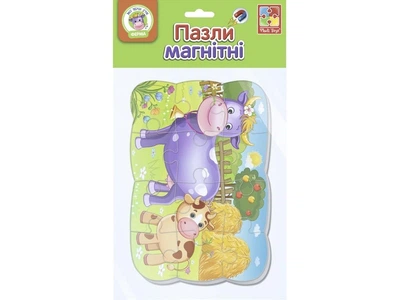 Пазлы на магните А5 "Корова и теленок" VT3205-74