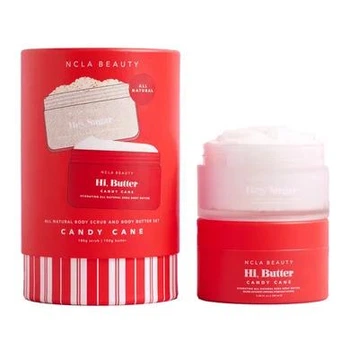 Подарунковий набір для догляду за тілом «Карамельна цукерка» NCLA Beauty Candy Cane Body Care Gift Set, 2 в 1