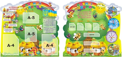 Набір стендів для НУШ «Класний куточок та Щоденні новини» 850ммх820ммx2шт (Арт1401)
