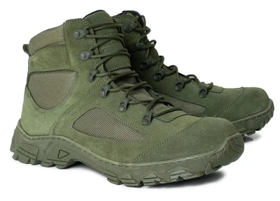 Армійські берці "SML Boots", демісезонні зелені прошиті черевики для ЗСУ , Хакі 41 розмір