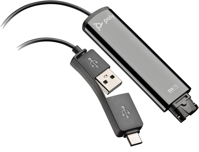 Adapter HP Poly DA75 QD - USB-A/USB-C 1.3 m Black (786C6AA)