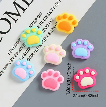 Набір 7 шт мініатюрних магнітів Лапки Котика (2 см)