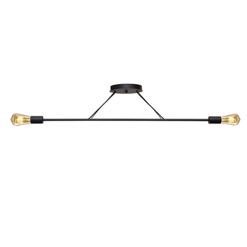 Люстра подвесная MSK Electric Asket на две лампы Е27 NL 10320-2 BK черная