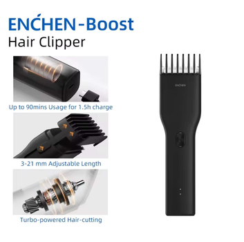 Машинка для стрижки волос Enchen Hair Clipper Black (6974728531150)