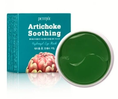 Успокаивающие гидрогелевые патчи для глаз с экстрактом артишока Petitfee Artichoke Soothing Eye Mask, 60 шт