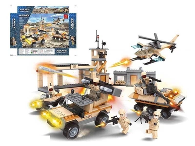 Детский конструктор Военная техника 966 деталей 22115
