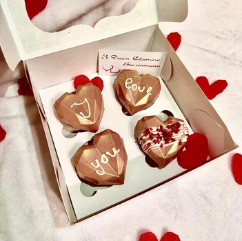 Подарунковий набір какао-бомбочок "Набір I Love You" з какао, маршмелоу та кульками Nesquik ( розмір 6.5см), 200г