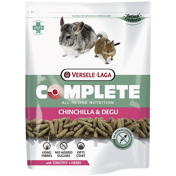 Корм Versele-Laga Complete Chinchilla & Degu ВЕРСЕЛЕ-ЛАГА КОМПЛІТ ШИНШИЛУ ДЕГУ для шиншил та дегу 0.5кг