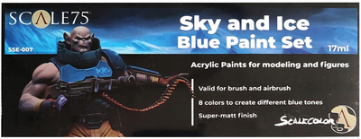 Набір акрилових фарб Scale75 Sky and Ice Paint Set 8 відтінків (8412548252032)