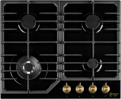 Варильна поверхня газова PERFELLI VINTAGE GW69C NERO