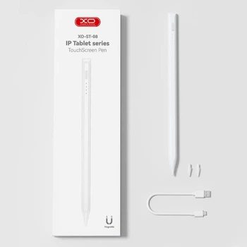 Стилус XO ST-08 Magnetic Capacitive Pen for Ipad Prevents False Contacts Білий