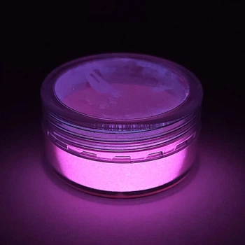 Люминесцентный пигмент Люминофор Tricolor цветной Pink розовый 5-15 микрон (банка) 10 г.