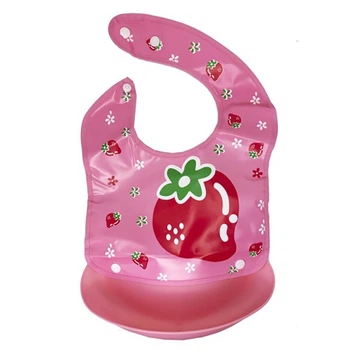 Детский слюнявчик Трактор MGZ0602Pink со съемным карманом (322497)