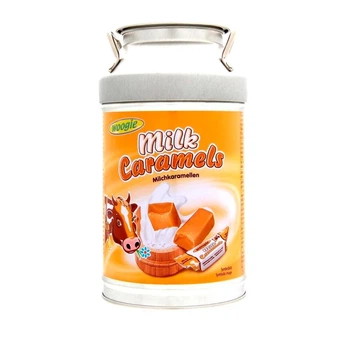 Цукерки Milk Caramels 250g woogie. Скарбничка з ірисками