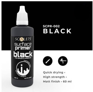 Podkład Scale75 Primer Surface Black 60 ml (8412548244457)