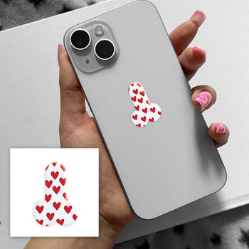 Объемная наклейка на телефон "Heart love" SX-276