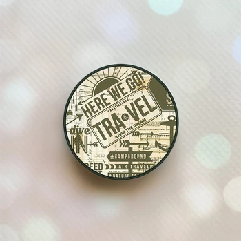 Держатель для смартфона/планшета попсокет Popsocket Черный :: Вот и мы! Путешествие (принт 324)