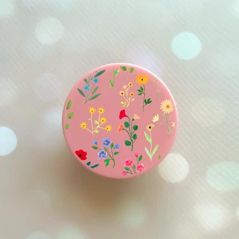 Держатель для смартфона / планшета попсокет Popsocket Розовый :: Цветочный фон (принт 269)
